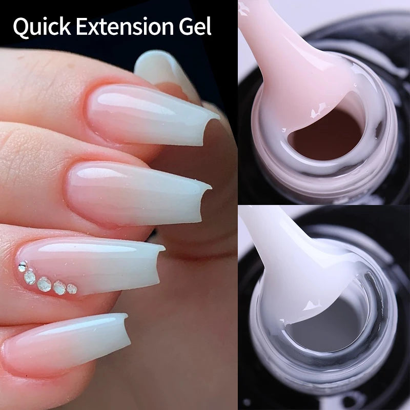 UR SUGAR 7.5ml Acrylic Extension Nail Gel Quick Building Clear Pink Gel Polish Nail Tips extension nail gel  Nail Art Soak Off.