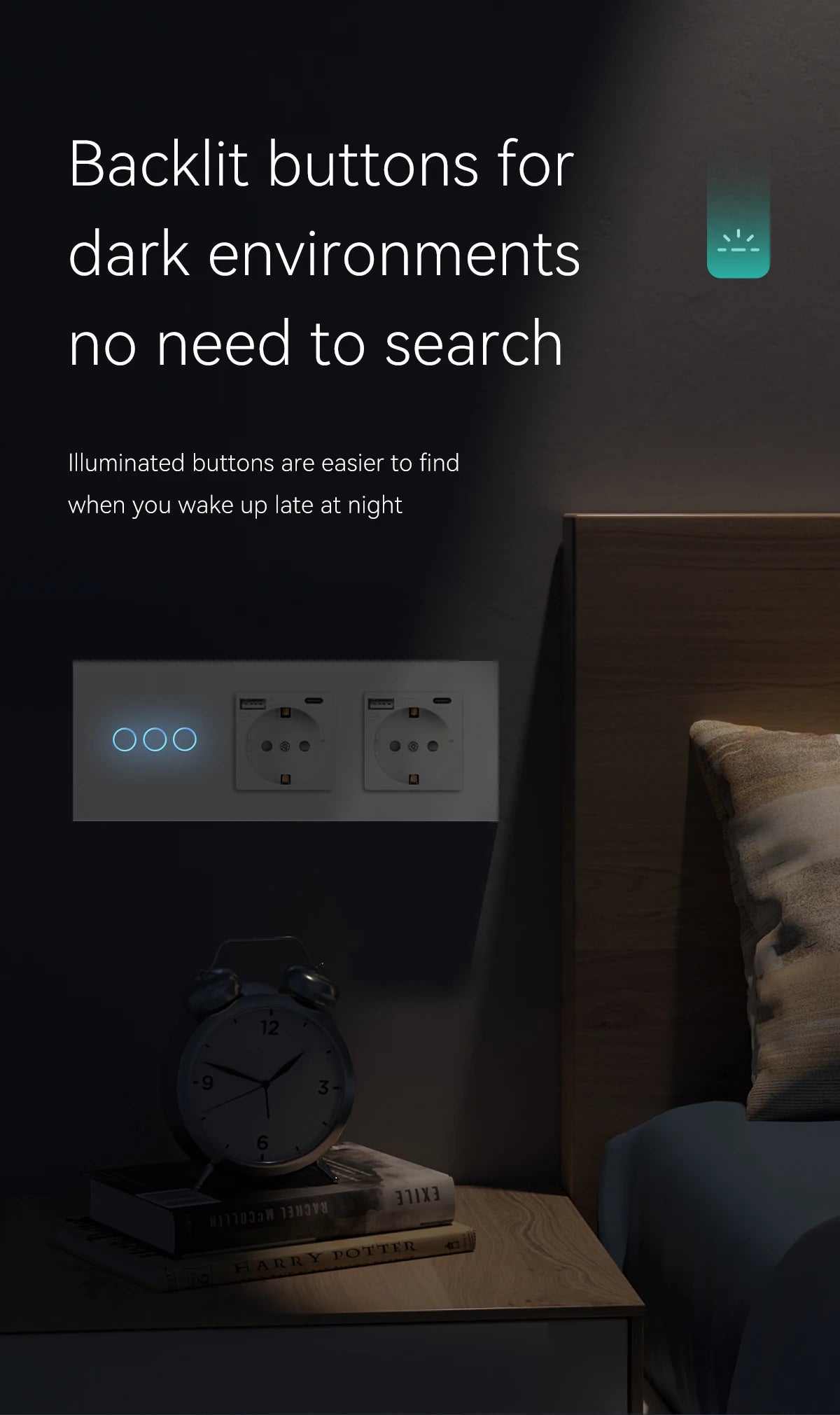 BSEED Wifi Touch Schalter Wand Licht Schalter Mit EU Buchse USB Typ-C Stecker Tuya Smart Leben Alexa Yandex App Steuerung Glas Panel.