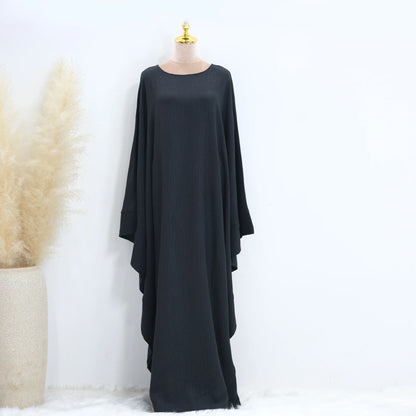 Batwing Abaya Damen Arabic Muslim Modest Dresses Kaftan Jalabiya Kebaya Caftan Marocain Vestidos Robe Longue Femme Musulmane.