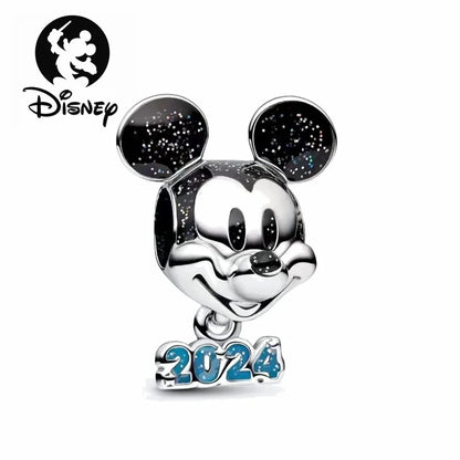 100% 925 sterling silver Disney 100th anniversary charm beads suitable for original DlY bracelet, women's fashion gift