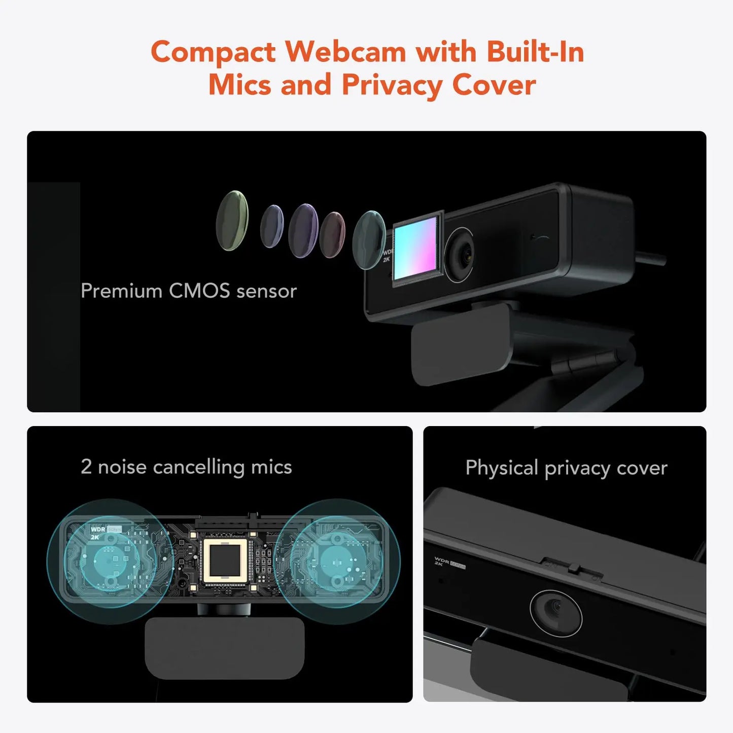 Nuroum V11 High Quality 1080p 60fps Full Hd Plug And Play Computer Usb Web Camera Mini Webcam 2K For Pc Laptop With Microphone.