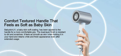 XIAOMI MIJIA H500 Water Ion Hair Dryer,Professional Negative Ionic Blow Hair Dryer,3 Temp & 2 Speed,220V CN Version With Adapter