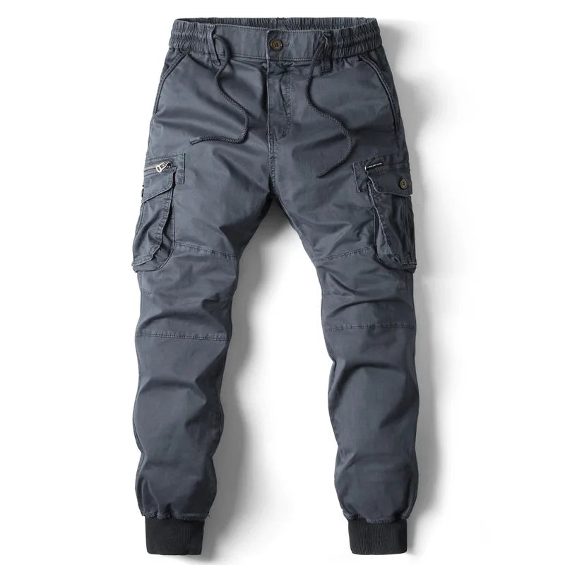 Cargo Pants Men Jogging Casual Pants Cotton Full Length Tactical Military Pants Trousers.