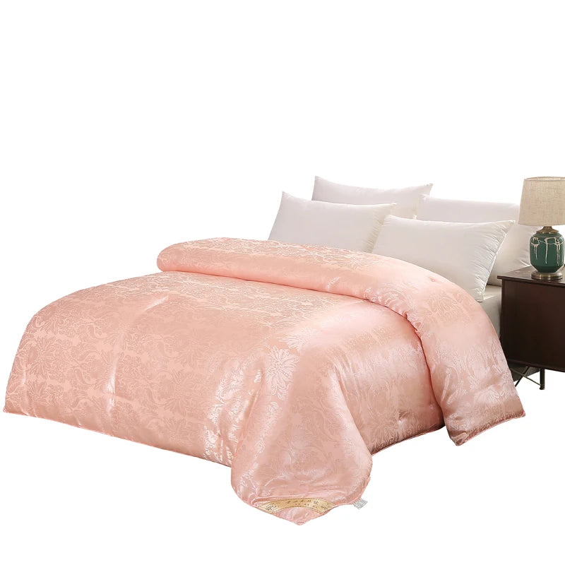 Chinese Natural/Mulberry Luxury Silk Comforter Duvet  Twin Queen King Full Double Size Blanket Quilt Jacquard Bedding In Filler.