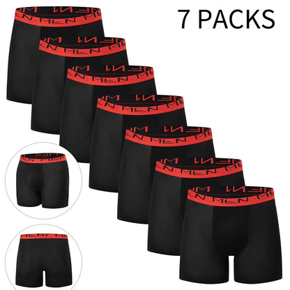 4/7-teilige Herren-Shorts, lang, sportlich, lässig, Boyshort, mehrfarbig, Multi-Code, Jugendliche, Eltern-Kind-Shorts, Übergröße, bequeme Unterwäsche