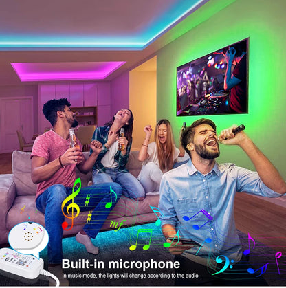 Tuya Smart WiFi LED Neon Light Strip 12V Black Silica Gel Tube RGB Bluetooth APP Neon Lamp Tape For Home Room Christmas Decor.