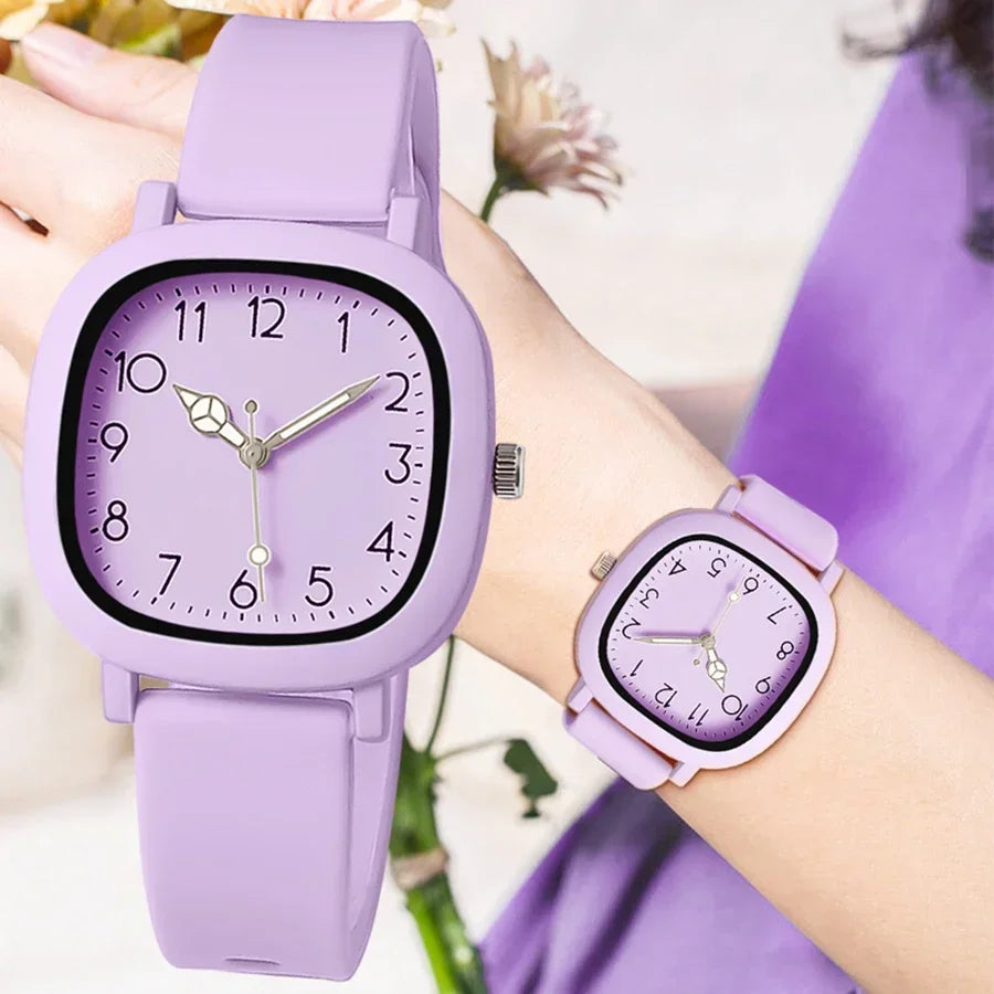 Fashion Women Watch Silicone Quartz Wristwatches For Women Clock Christmas Gift Valentine's Day Ladies Watches Reloj Mujer.