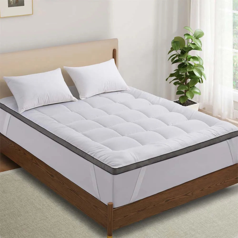 WQSPRING 900GSM Air Layer Mattress 5cm Thick Mattress Protection Pad Soft And Breathable Soothing Back Pain Mattress Pad.