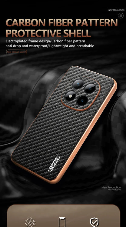For Xiaomi Redmi Note 15 pro plus Carbon Fiber Phone Case -New Hot Series Mi Note 13/14 pro Plus/15 pro Poco X7/X6/M6 pro Case5G.