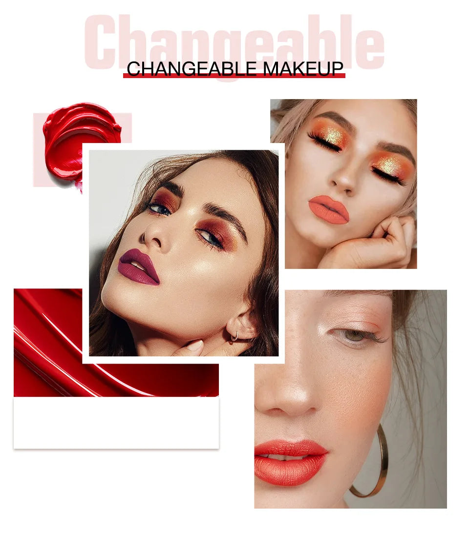 O.TWO.O 2 IN 1 Matte Lipstick&Liquid Lipstick 12 Colors Makeup Lip Glaze Waterproof Batom Lip Cosmetics Silky Texture.