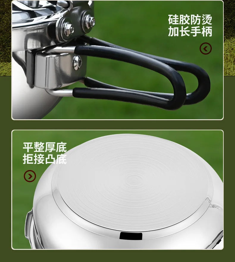 Outdoor Small Cap Pressure Pot Mini Portable Gas Pressure Pot Explosion proof Household Thickening