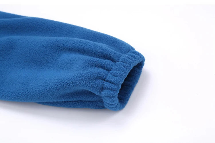 Soft Polar Fleece Jacket with Pockets Lightweight Outdoor Recreation Full Zip Coat.