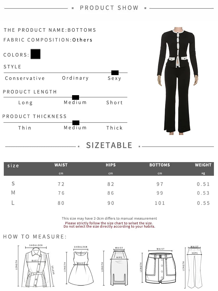 Sisterlinda Classic Street 2 Piece Set Autumn Daily Panelled Trim Full Sleeve Single Breasted Tops+Slim Pants Female Casual Suit.