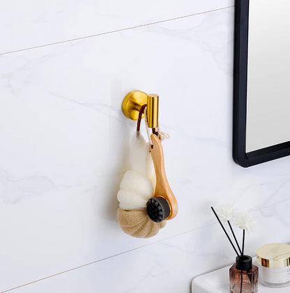 Badezimmer-Hardware-Set aus gebürstetem Gold, Handtuchhalter aus Edelstahl 304, Handtuchring, Toilettenpapierhalter, Kleiderhaken, Badezimmer-Zubehör