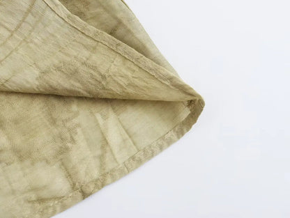 Women Print Long Pants Sets For Women Lapel Half Sleeve Single Breasted Shirts + High Waist Lace-Up Wide Leg Pants.