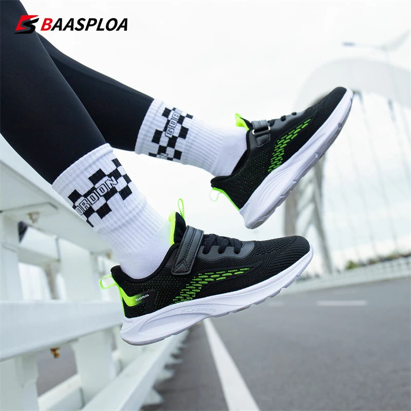 Baasploa Children Sneakers Boys Sports Shoe Tennis Casual Daily School Kids Running Shoes Walking Sneaker for Boys Free Shipping.