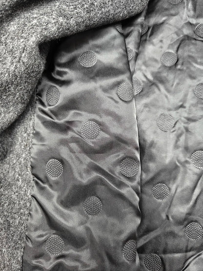 MiiiiX Lässiger Stehkragen, lockerer Wollmantel, mittellang, vielseitige Jacke, Schnür-Taille, Oberbekleidung, 2024, Herbst-Damenkleidung.