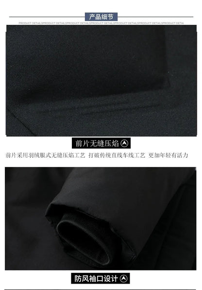 Top Grade Designer New Brand Men Parka Jacket Thick Casual Fashion Hooded Cropped Windbreaker Quilted Bubble Coats  Mens Clothes