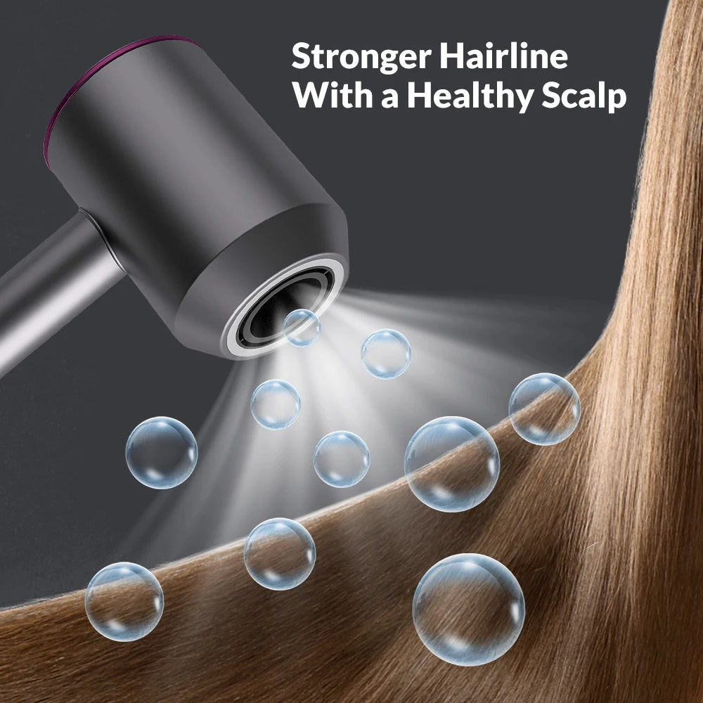 Diffuser Hairdryer Ionic Professional Electric Hair Dryer Heat Leaf Blow Drier With Diffuser Ion Leafless Air Blower Woman 5in1.