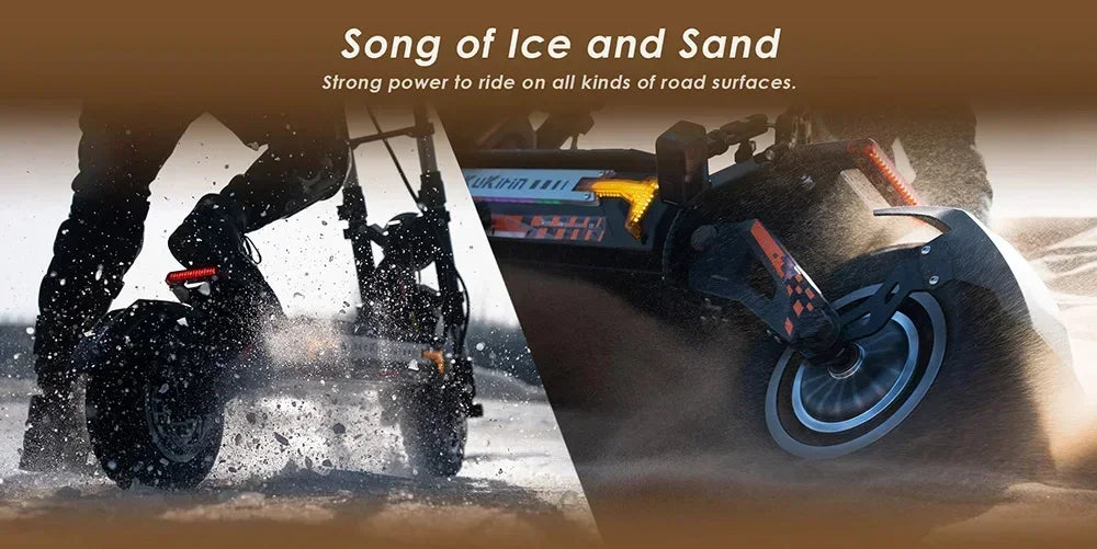 Original KuKirin G4 Max Off-Road Electric Scooter 2*1600W Motor 60V 35.2Ah 95km Max Range 86km/h Speed foldable Kick EScooter.