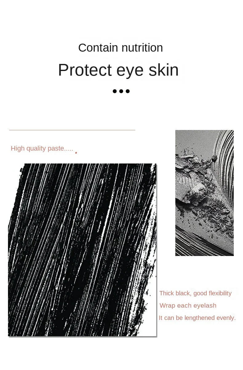 Eyelashes Lengthening Mascara Long Lasting Waterproof Women Korean Silky Lash Black Eyelashes Extension Makeup Beauty Cosmetic.