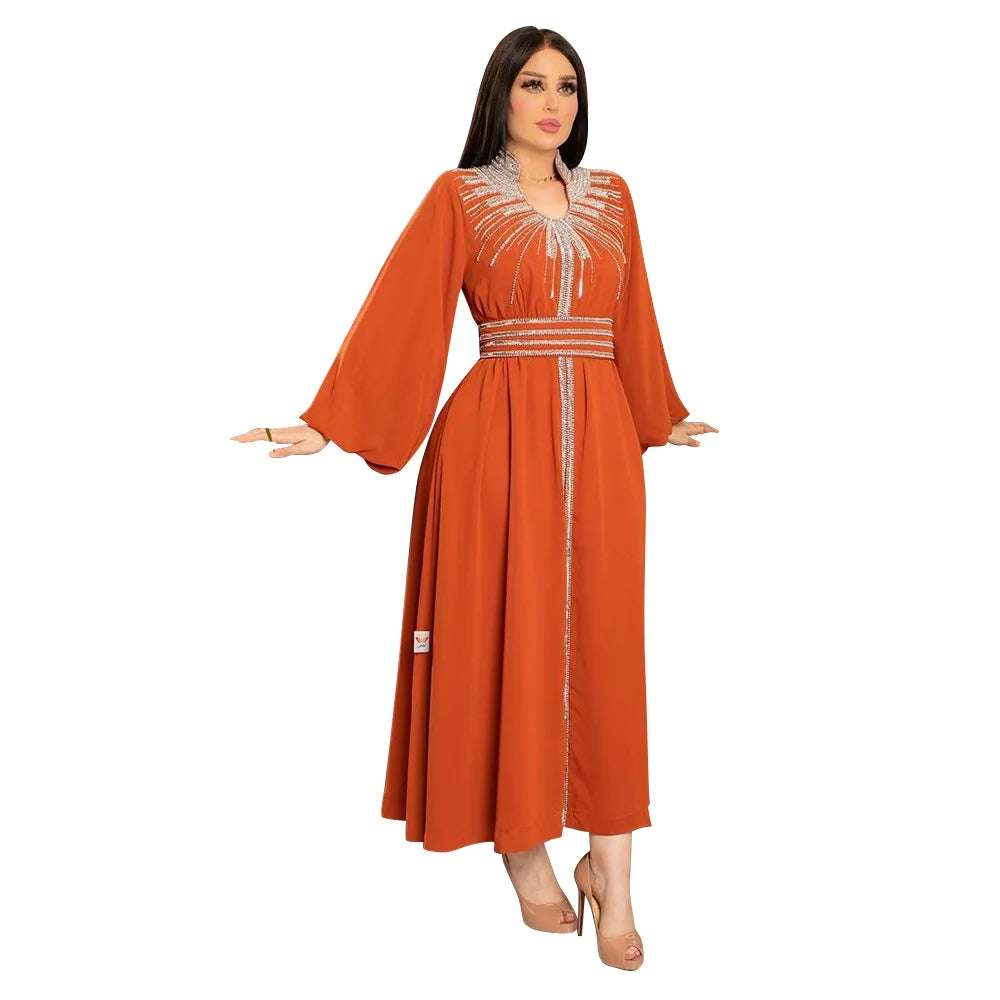 Floral Bedruckte Abaya Arabisch Langes Kleid Frauen Muslimischen Marokkanischen Kaftan Robe Golf Jalabiya Dubai Islam Türkei Kleider Ramadan Kleid