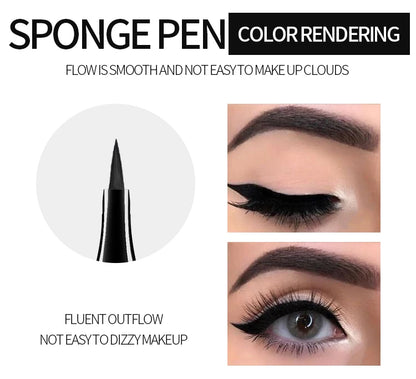 YANQINA Liquid Eyeliner Pencil 4D Waterproof Mascara Set Cosmetics Eye Liner Thick Curling Mascara Eyebrow Pencil Eyes Makeup.