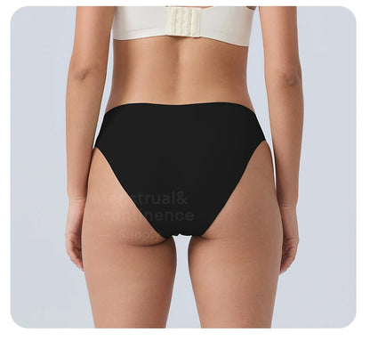 Seamless Menstrual Period Panties 4- Layer Leakproof Protection Women Period Panties Heavy Absorbency Breathable Reusable.