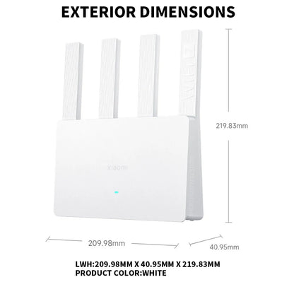 2024 Xiaomi Router BE3600 WiFi7 2.4/5GHz Duan Bands 160Mhz 3570Mbps Mesh Networking Gaming Acceleration 2.5G Ethernet Port