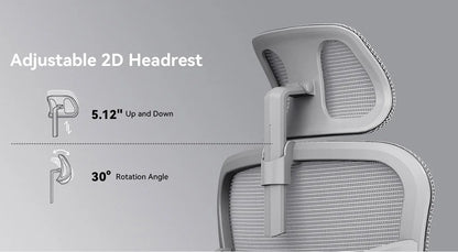 NEWTRAL NT002 Ergonomischer Stuhl, adaptive Untersetzer mit Fußstütze, 4 Rückenlehnen, verstellbare Rückenlehne, Armlehne, Kopfstütze