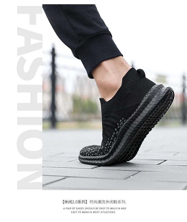 Men Shoes Lightweight Sneakers Men Fashion Casual Walking Shoes Breathable Slip on wear-resistant Mens Loafers Zapatillas Hombre.