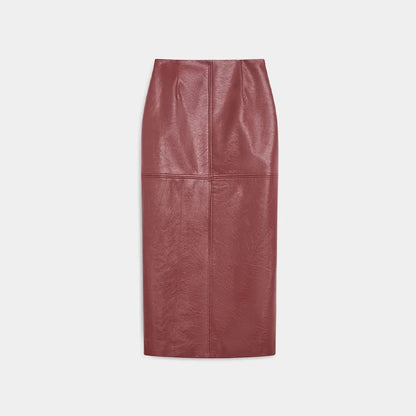 Stylish Leather Solid Jacket Pants Set Women Stand Collar Zipper Coat Loose Trousers Sets Female 2025 Autumn Fashion Streetwears