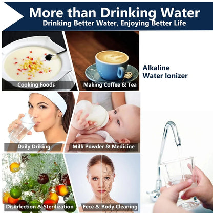 EHM-729 Hydrogen Rich Water Machine Electrolyzed Water Drinking Water Household Water Purifier Water Filter System.