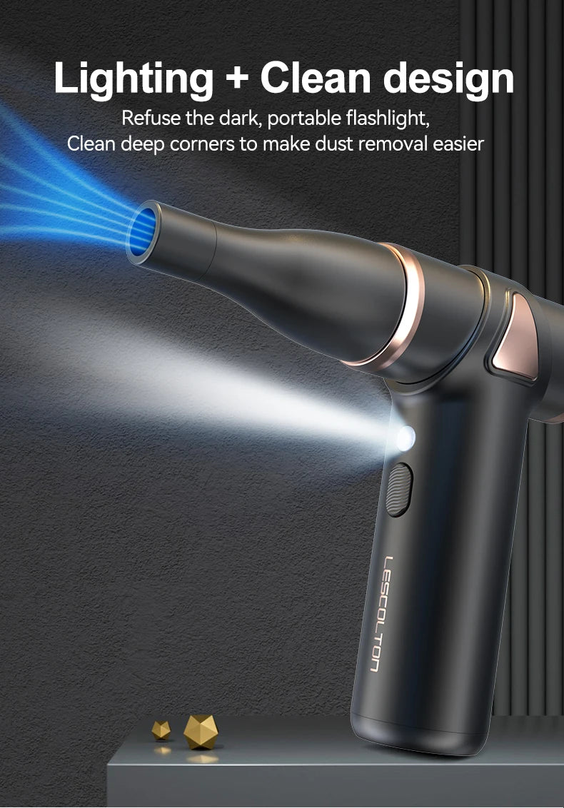 New Wireless Hair Dryer Multifunctional Outdoor Barbecue Carbon Blowing Dust Removal Portable Charging High Speed Hair Dryer