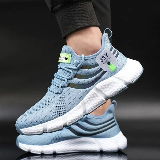 Herren Casual Sportschuhe atmungsaktiv leichte Sneakers Outdoor Mesh schwarze Laufschuhe sportlich Jogging Tenis Wanderschuhe