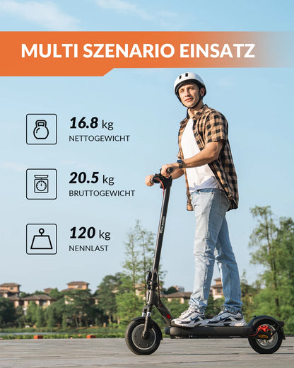 5TH WHEEL ES14 ABE Adult E-Scooter 400W Motor 48V 7.5AH  City Electric Scooter 10" Solid Tires Foldable Electric Scooter.