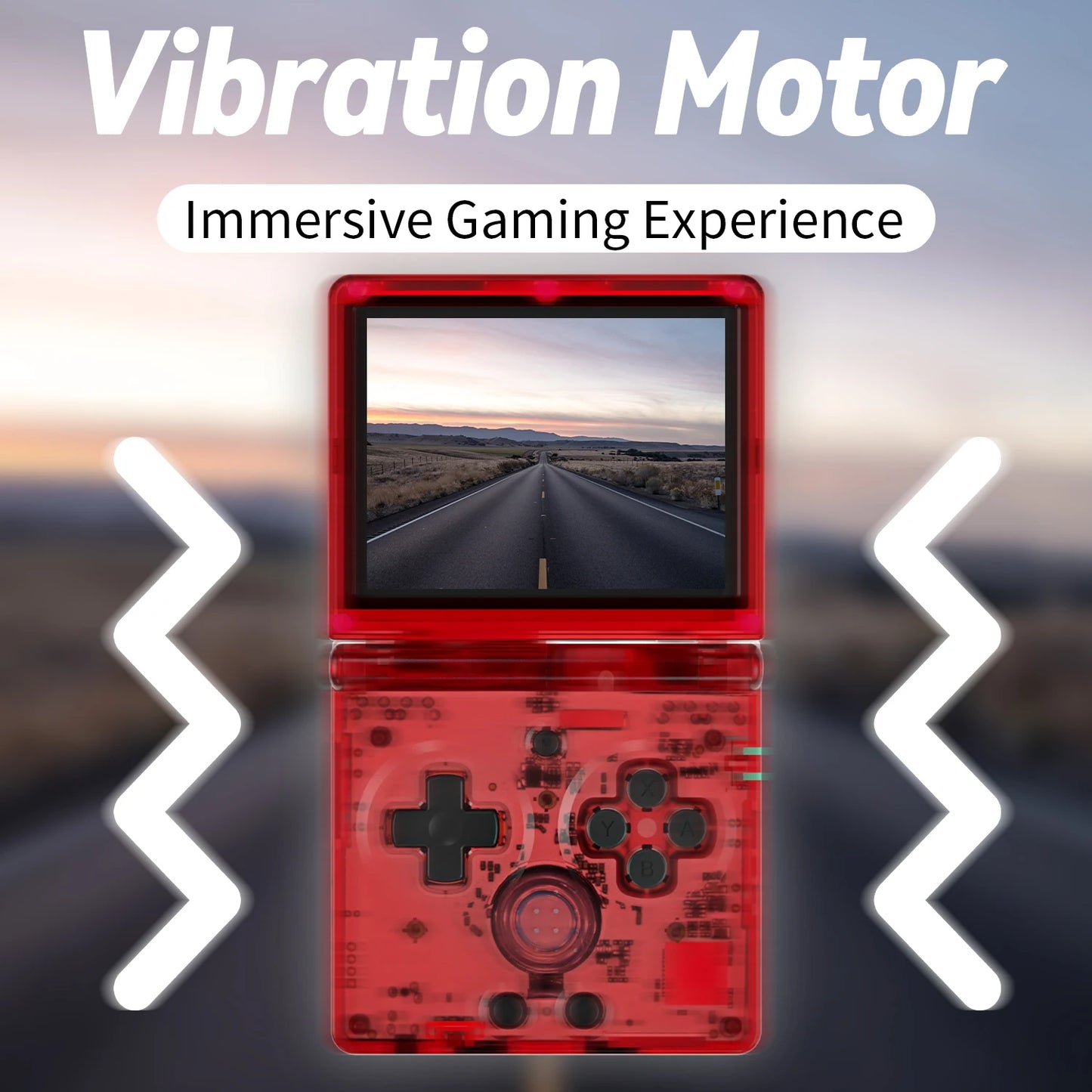 ANBERNIC NEW RG35XXSP Flip Handheld Game Console 3.5 Inch IPS Clamshell Video Gaming Console 64 Bit Linux System 64G Online Play.