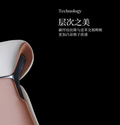 Studie Drehbarer Bürostuhl Liege Moderner Lazy Ergonomischer Thron Leder Bürostuhl Nordic Computer Mobilya Salonmöbel