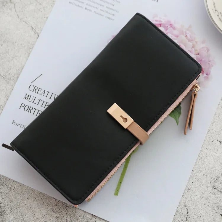 New Trends Wallets Women Luxury Brand Design Long Wallet Zipper Purses Female Short Coin Purse Credit Card Holder.