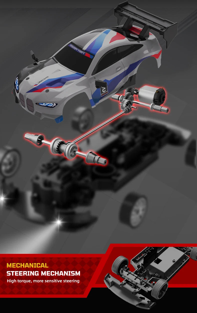 RC Car 4WD 1/24 Remote Control Cars 2.4G Radio High Speed Drift Racing High Speed Truck RTR Vehicle Toy Gift for Kids Children.