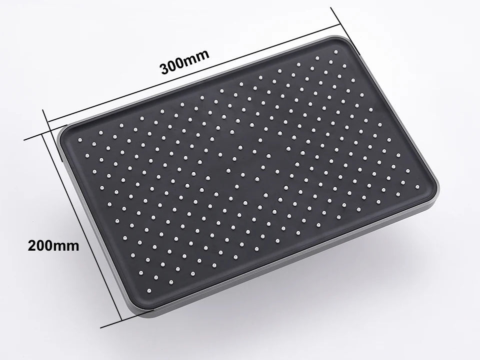 VGX LED Digital Shower System Modern Bathroom Temperature Display Shower Faucet Set Rainlfall Bathroom Mixer Bidet Shower Set