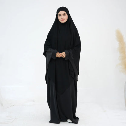 Extra Long Khimar Hijab Scarf Jersey Cotton Muslim Prayer Clothes Islamic Jilbab Khimars for Women Hijabs Veil Niqab Ramadan Eid