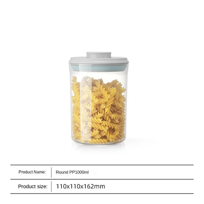 Airtight Food Storage Containers with Lids,Top Pop One Button Control,Air Tight Stackable Dry Cereal Container Set for Pantry