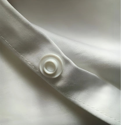 US-Europa-Größe, 1000 TC, 100 % ägyptische Baumwolle, Bettwäsche-Set, weiße, silberblaue Farben, individuell anpassbar