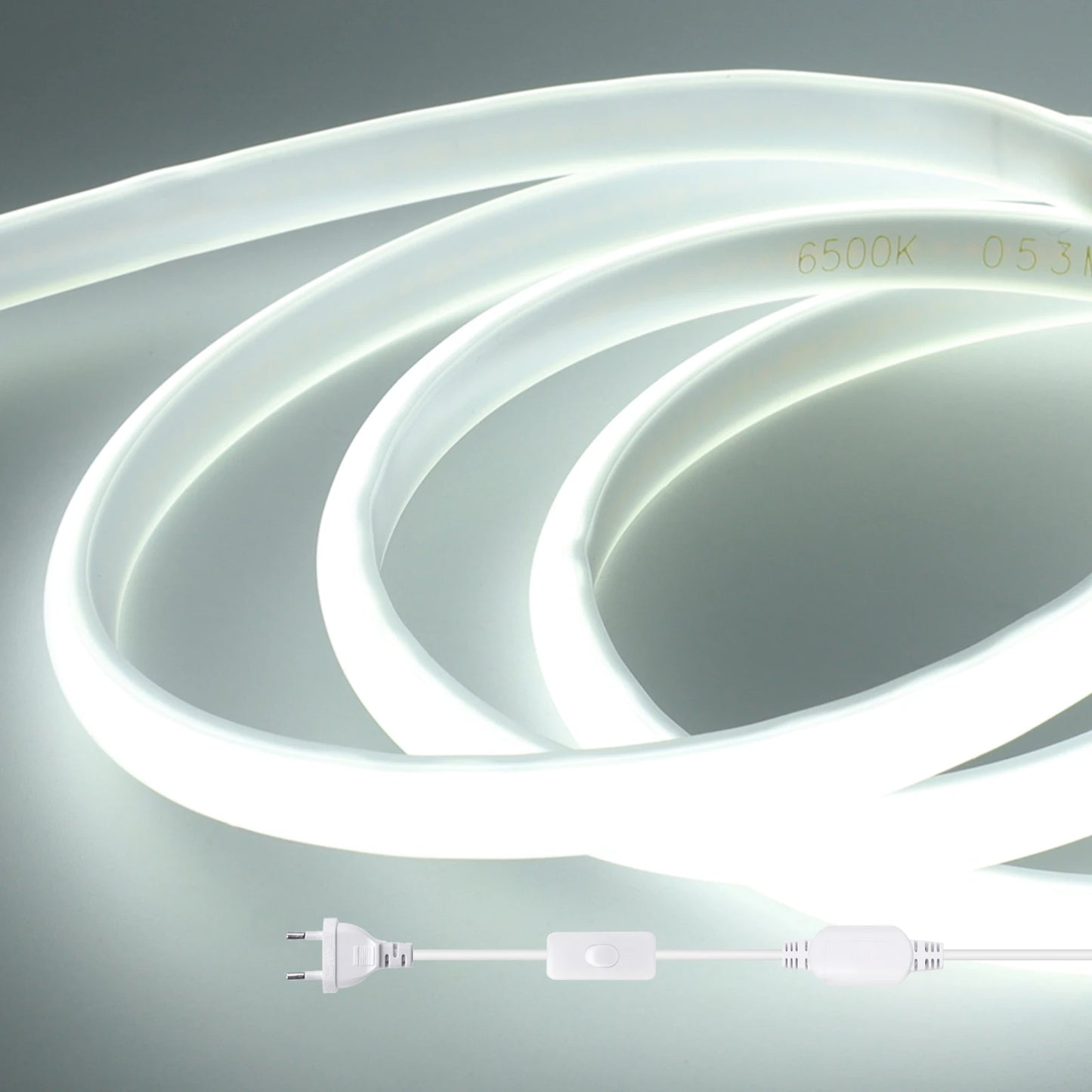 220V COB LED Light Strip Waterproof With EU Plug Red/Blue/Pink/Green Home Outdoor Garden Lighting Flex Silicone Tube Neon Lamp