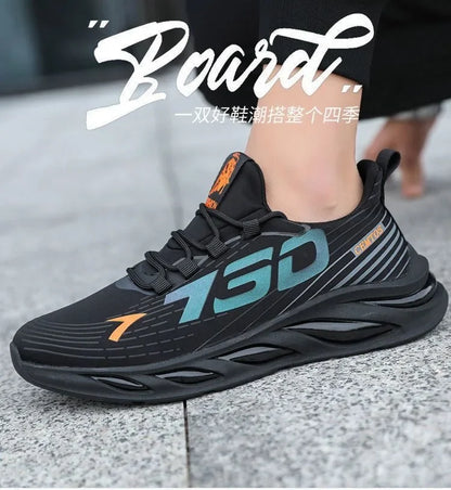 2024Shoes for Men Casual Slip on Fashion Sneakers Breathable Running Shoes Outdoor Walking Training Tennis Shoes.