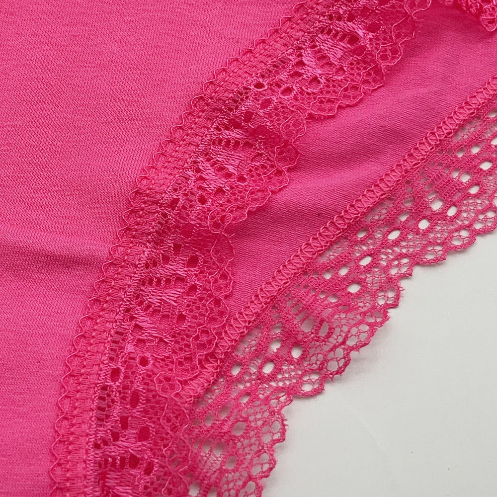 Cotton Briefs Lady 5 PCS/SET Lace Panty Underpants Seamless Panties For Women Lingerie.