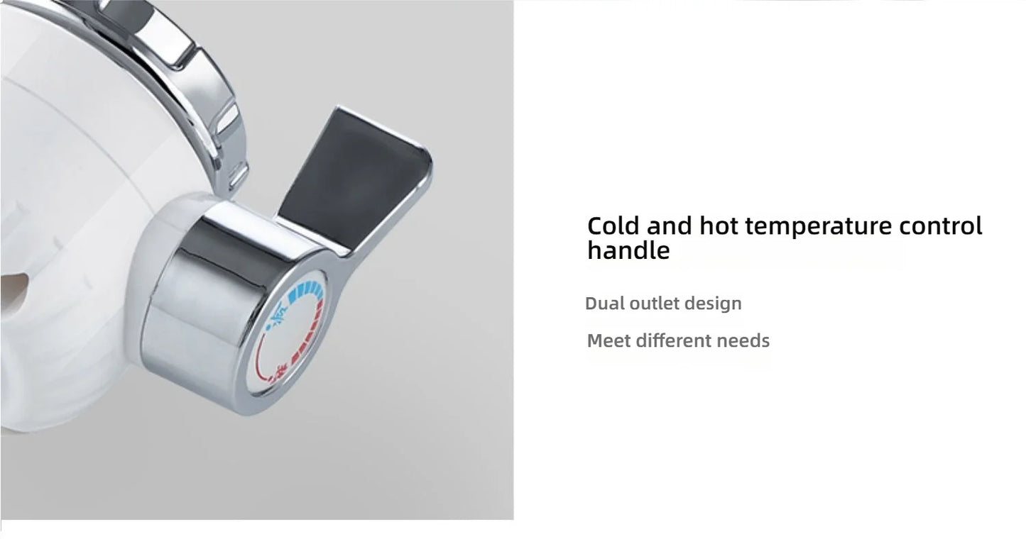 Electric Kitchen Sink Water Heater Tap Instant Hot Stainless Steel Water Faucet Heater Cold Heating Kitchen  Accessories