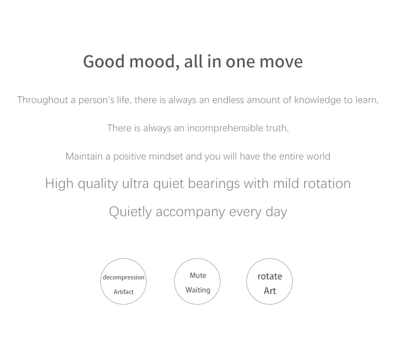 Adult Desktop Stress Relief Toy Aluminum Alloy Decompression Hypnosis Rotary Gyro Fingertip Kinetic levitating Spinner Gift.