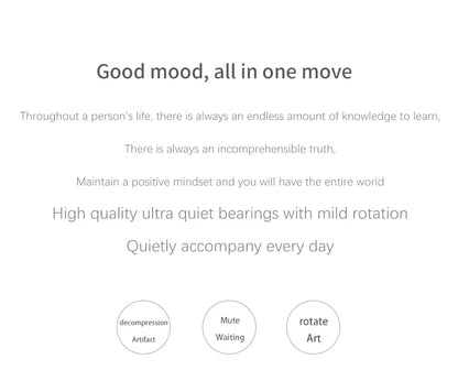 Adult Desktop Stress Relief Toy Aluminum Alloy Decompression Hypnosis Rotary Gyro Fingertip Kinetic levitating Spinner Gift.